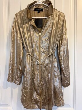 Marc New York Metallic Gold Trench Coat OR Dress!  NWT
